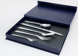 سكاكين وشوك للشواء ecالمنزلي ، أدوات مائدة متينة من الفولاذ المقاوم للصدأ - Product Image 5