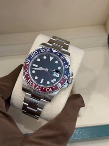 Montre de haute qualité en acier inoxydable lumineux de 41 mm avec mouvement mécanique ETA, verre saphir, Pepsi GMT, modèle VS Factory V3 3285 - Product Image 3