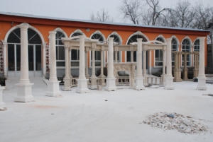 Hight chất lượng tùy chỉnh kích thước màu sắc phong cách đơn giản Thiết kế cổ điển biệt thự rắn đá cẩm thạch trụ cột truyền thống Vòng đá cẩm thạch trụ cột - Product Image 6