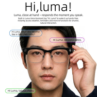 Lunettes Intelligentes E09B en Métal Demi-Monture Double Lentille 8MP 8 Go Grande Mémoire Vidéo 1080P Traduction IA en Temps Réel Lunettes IA Vente en Gros
