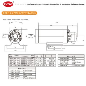 24V Lubricating Oil <b>Pump</b> <b>Small</b> 12V Triangular Cycloid ROP-12A Self-priming Made in Shenzhen Self-priming Design Ensures Efficien - Product Image 2