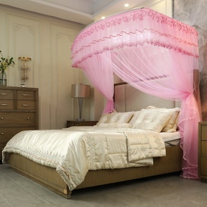 Mùa hè nhà sử dụng công chúa phong cách đồng bằng muỗi net với tăng mã hóa Kính thiên văn & gấp thiết kế giường tán bao gồm - Product Image 5