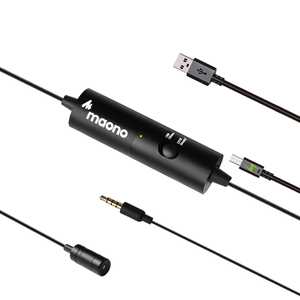MAONO recargable enchufe de 3,5mm micrófono de solapa de Clip micrófono para cámara de vídeo - Product Image 3