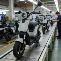 Moped électrique pour adultes à longue portée, batterie lithium 48V 20Ah, moteur 800W, vitesse unique, vélo électrique à pneus larges, vélo de ville