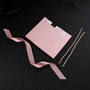 Custom Personalized Logo <b>Sliding</b> Jewelry Box Folding Paper Gift Bags with Rope Handles for Shopping - Product Image 4