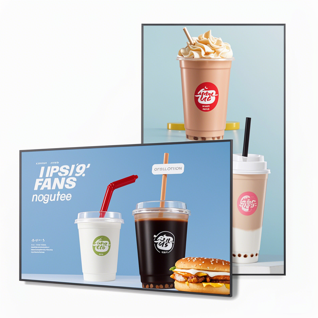 High Brightness 700-1500nits 32~55 Inch Wall Moumted Retail Store Commercial Lcd Advertising Digital Signage Screen and Displays