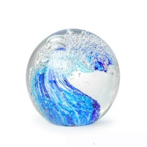 Pisapapeles <span class=keywords><strong>de</strong></span> <span class=keywords><strong>Cristal</strong></span> <span class=keywords><strong>con</strong></span> Diseño <span class=keywords><strong>de</strong></span> Burbujas Oceánicas, Grabado Personalizado <span class=keywords><strong>con</strong></span> Logotipo, Estilo Antiguo Único, Esfera <span class=keywords><strong>de</strong></span> <span class=keywords><strong>Cristal</strong></span> Tallada - Product Image 1