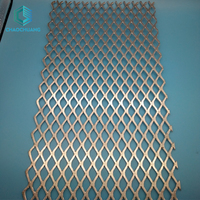 Grille métallique expansée en cuivre pur à ouverture diamantée, sur mesure pour la ventilation, la filtration et les applications industrielles