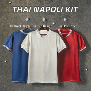 Maglia da Calcio Napoli Edizione Fan 2526 Championship Thai, Asciugatura Rapida, Traspirante, Antibatterica, 100% Poliestere, Taglio Automatizzato - Product Image 2
