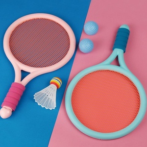 Raquette de tennis éducative <span class=keywords><strong>pour</strong></span> enfants débutants, jouet en plastique/PE, modèle 008, <span class=keywords><strong>pour</strong></span> la maternelle, l'extérieur, l'interaction parent-enfant - Product Image 2