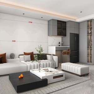 เฟอร์นิเจอร์บ้านทันสมัยแบบโมดูลาร์ที่ออกแบบได้ตามต้องการ ตู้เก็บของไม้สำหรับห้องนั่งเล่น - Product Image 5