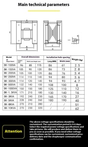 Factory Direct Sale BK 500 Electronic Control Power <strong>Transformer</strong> Three Phase High Efficiency Product - Product Image 6