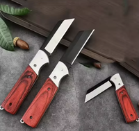 Couteau de greffage pour arbres fruitiers en acier inoxydable, couteau pliant, couteau multifonctionnel portable