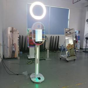 15,6-Zoll Touchscreen Magic Mirror DSLR Fotobox mit Druckerständer und <span class=keywords><strong>Software</strong></span>, Ovale DSLR Fotobox-Maschine - Product Image 5