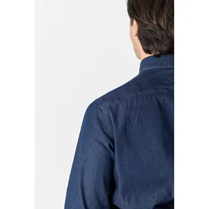 Chemise en jean bleu 100% coton Quatre saisons - Product Image 4