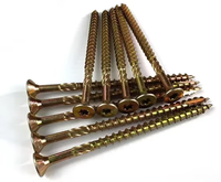 Factory Wholesale DIN7505 Torx Wood Screws Steel Chipboard Screws 70mm 100mm Countersunk Plum Head Fasteners Timber Construction