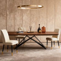 Meubles Table à manger rectangulaire nordique Table de balcon et chaise Café Table en bois décontractée Table en bois massif