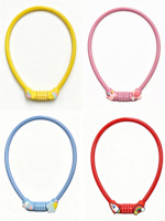 Accessoires pour vélos et motos : Cadenas à câble en acier de haute qualité, étanche, avec motif coloré, quatre réglages et mot de passe.