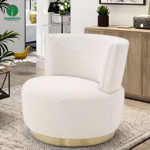 Moontree pequeño Teddy Boucle Lounge ocio Relax Accent brazo silla tapizado moderno lujo individual sofá sala de estar sillón - Product Image 5