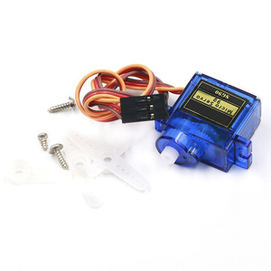 Moteur servo micro à engrenages en plastique SG90 9g 180/360 °   Angle contrôlable, couple de 1,4 kg pour voitures RC, drones jouets - Product Image 4