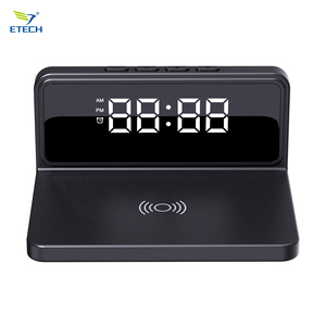 Đồng hồ báo thức sạc không dây nhanh & Hiển thị thời gian | 15W được chứng nhận Qi | Cổng USB-C-Đồng hồ báo thức đầu giường thông minh-Sử dụng trong nhà - Product Image 4