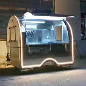 Camions de nourriture en acier inoxydable à glace mobile <span class=keywords><strong>remorque</strong></span> de nourriture de café de restauration rapide à vendre en Chine - Product Image 5