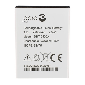 Batterie de remplacement de qualité supérieure 2500 mAh pour Doro DBT-2500A, grade A, pour téléphone 8035, certifiée CE RoHS, vente en gros - Product Image 1