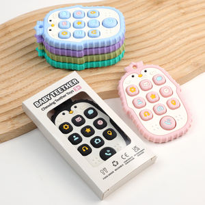 Jouets à bulles Pop Fidget en forme de pingouin jouets de <span class=keywords><strong>dentition</strong></span> pour bébé anneau de <span class=keywords><strong>dentition</strong></span> télécommandé avec réfrigérateur Pop pour bébés de 0 à 6 mois - Product Image 4