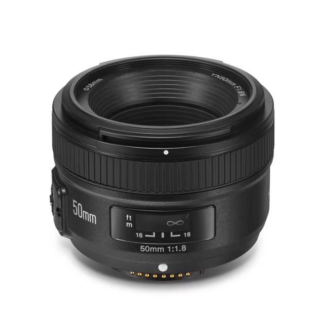 YONGNUO YN50mm F1.8 AF MF Multi-coated Large Aperture Fixed Focus Lens YN 50mm F1.8N for Nikon DSLR FX DX Frame Camera