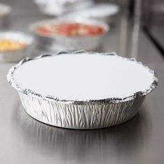 7 8 9 10 12 16 pulgadas lámina de catering contenedores de plata desechables pan redondo Paquete de aluminio para alimentos - Product Image 2