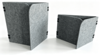 Écran de bureau en feutre, cloison acoustique pour bureau, séparateur de poste de travail à fixer au bureau, 100% PET, OEM, vente en gros