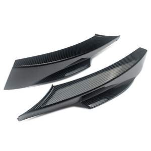 Divisor de labio delantero con textura de carbono en negro brillante ABS para BMW Serie 3 M Sport 2009-2012 - Product Image 3