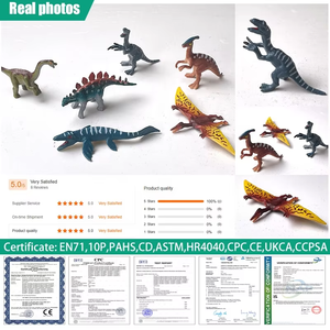 6 figurines de dinosaures réalistes en PVC solide, style <span class=keywords><strong>Jurassic</strong></span> <span class=keywords><strong>World</strong></span>, jouets statiques d'animaux - Product Image 5