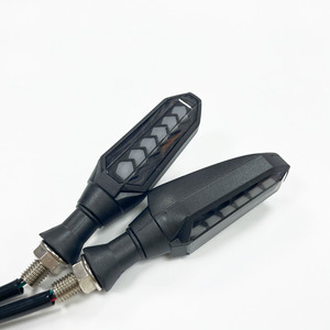 ไฟเลี้ยว LED สำหรับมอเตอร์ไซค์ SX 12V แบบสากล ไฟวิ่งแบบสแกน ไฟเดย์ไลท์ สีแดง น้ำเงิน ขาว - Product Image 1