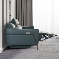 Vente en gros d'usine de luxe design d'angle canapé modulaire en cuir et canapé inclinable meubles canapé sectionnel