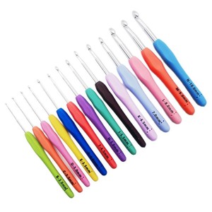 <b>Crochet</b> <b>Hook</b> Set 2.0mm To 10.0mm Tpr Soft Shank Aluminum Handle For Knitting Crafting Tools - Product Image 5