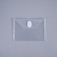 Logo plastique PP enveloppe poche portefeuille fichier enveloppes école dossier Document A4 A5 A7 A8 clair fichier sac avec bouton pression dossier