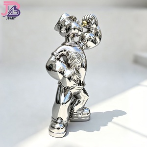 Statua a Specchio a Grandezza Naturale per Palestra all'Aperto o al Chiuso, Scultura in Acciaio Inossidabile di <span class=keywords><strong>David</strong></span> Arnold - Product Image 3