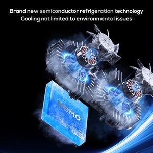 Refroidisseur mobile semi-conducteur MEMO DL21 avec affichage de la température, radiateur de jeu, double ventilateur de refroidissement pour téléphone, pour jeux et diffusion en direct - Product Image 3