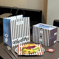 Boîtes à sandwich en papier écologiques jetables personnalisées, boîtes à emporter en carton ondulé kraft imprimées sur mesure pour sandwich