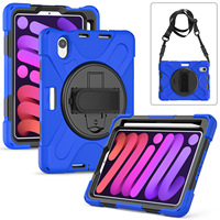 Pour iPad Mini 7th 2024 Mini7 Tablet Case Kids Safe Silicon PC Hybrid Shockproof Stand Tablet Cover Pour iPad MINI 6th 8.3 inch