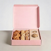 Boîte à pain en carton de luxe pliable avec logo personnalisé imprimé pour pâtisserie et desserts