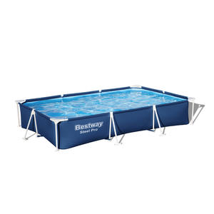 Bestway 56404 <span class=keywords><strong>Piscina</strong></span> Azul <span class=keywords><strong>Rectangular</strong></span> Metal Marco de acero <span class=keywords><strong>Piscina</strong></span> sobre el suelo <span class=keywords><strong>Piscina</strong></span> familiar al aire libre - Product Image 1