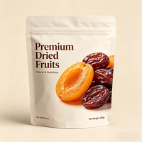 Sachet Doypack Stratifié Aluminium Haute Barrière Oxygène Refermable pour Fruits Secs, Snacks, Noix, Café