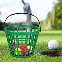 Panier de transport pour balles de golf en plastique de haute qualité, capacité 50, 75, 100, 150 balles, conteneur de rangement pour balles de golf avec poignée pour le practice.