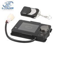 Contrôleur LCD universel pour chauffage diesel avec télécommande bleue 5 touches pour moniteur de chauffage d'air de voiture et camion