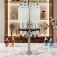 BANMO Distributeur de parfum 6 bouteilles de conception nouvelle, machine de remplissage manuelle rotative pour flacons de 200 ml, parfum, vernis à ongles, eau de Cologne