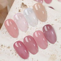 ZRKGEL Fournitures professionnelles pour ongles Nouvelle Arrivée 24 Couleurs Gel de Construction 4-en-1 OEM Marque Privée Sans Nécessité de Base Coat Longue Durée