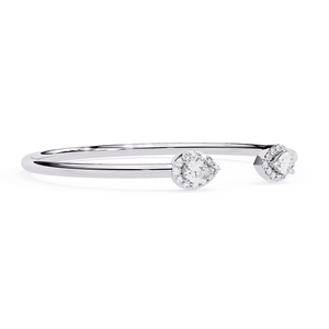 Bracelets en argent pour femmes, design simple et minimaliste, aspect brillant, bijoux élégants pour tous les jours, idée de cadeau de mariage - Product Image 3