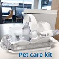 Tondeuse et Aspirateur Électrique Multifonctionnel 10-en-1 Transfrontalier pour Chiens et Chats, Matériau ABS, Double Tension